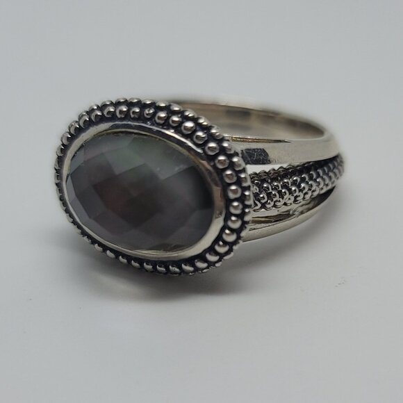 Mother of Pearl & Sterling Ring - Picture 1 of 6